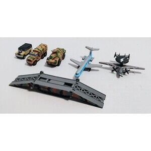 VINTAGE 90’S GALOOB MICRO MACHINES MILITARY PASSENGER PLANE VEHICLE 6 CT LOT